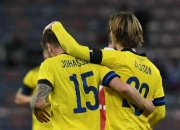 -瑞典队在欧洲预选赛中击败斯洛文尼亚